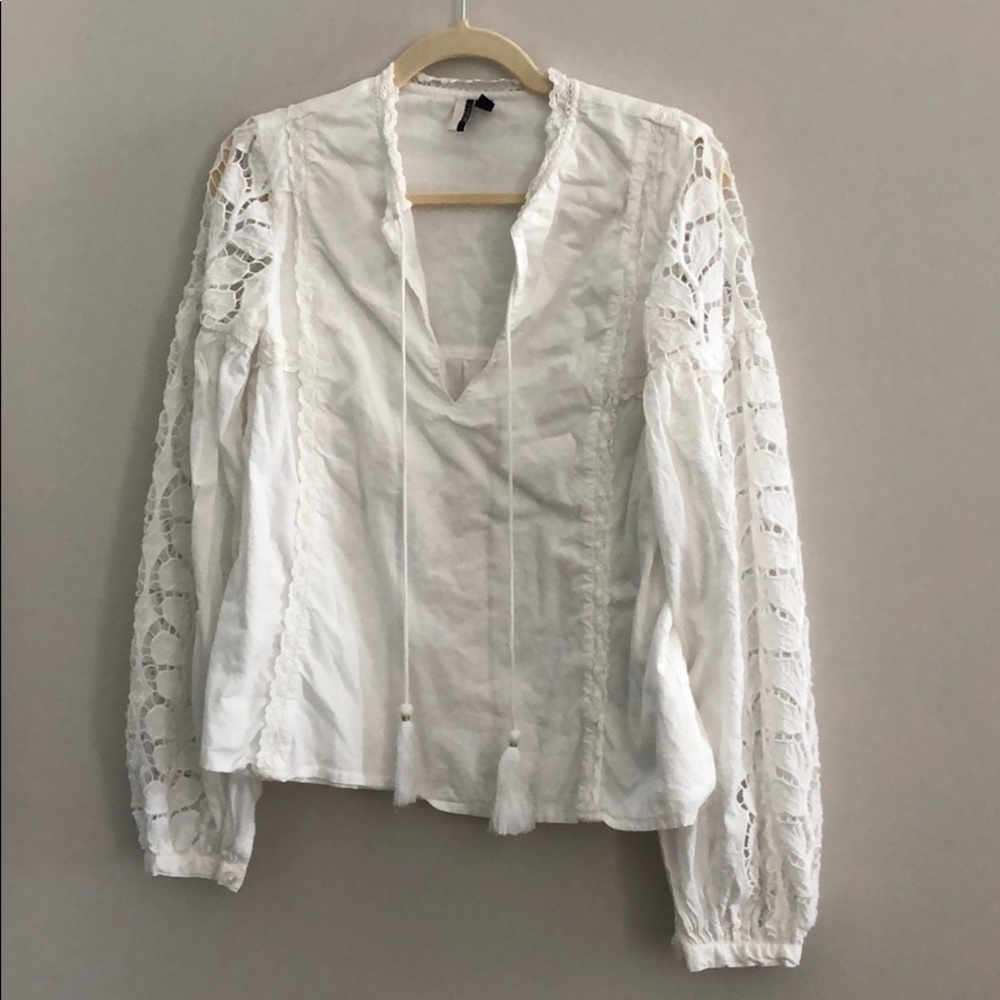 Topshop Peasant Top
